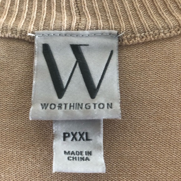 Worthington PXXL Tan Cardigan - Picture 3 of 4